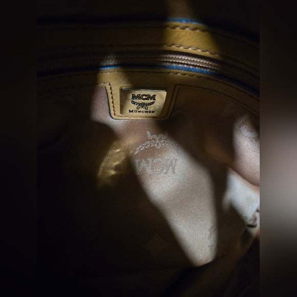 MCM Hobo Bag/Shoulder Bag Cognac Visetos made in Korea - Picture 12 of 13